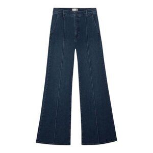 Frame Pintuck Trouser Jean in size 27